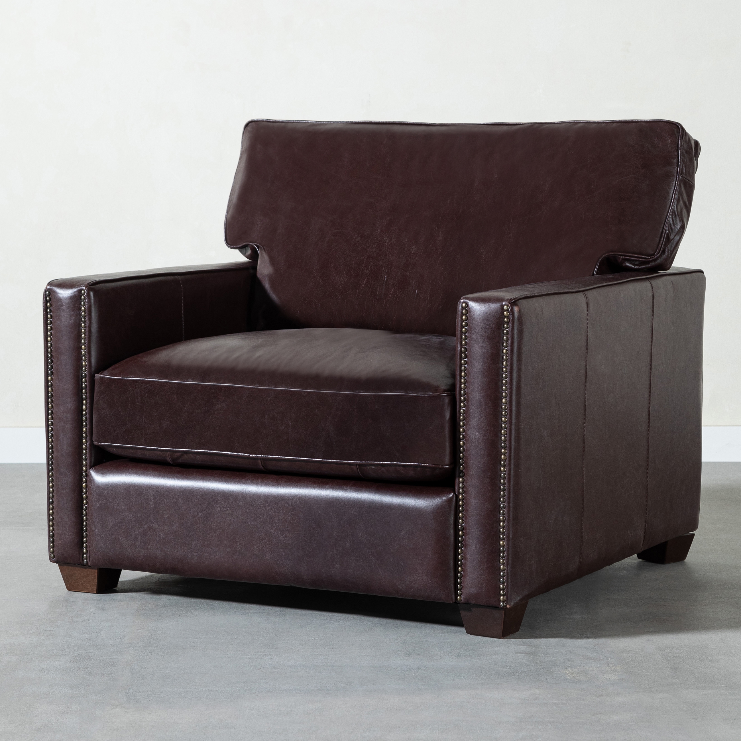 WILLIAM TEKLİ DERİ KOLTUK BIKER TAN