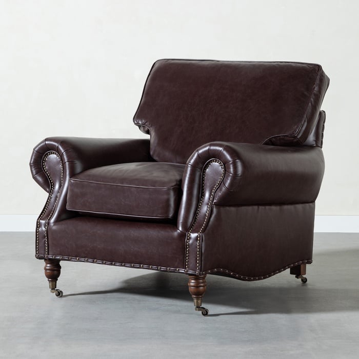 BALMORAL TEKLİ DERİ KOLTUK BIKER TAN