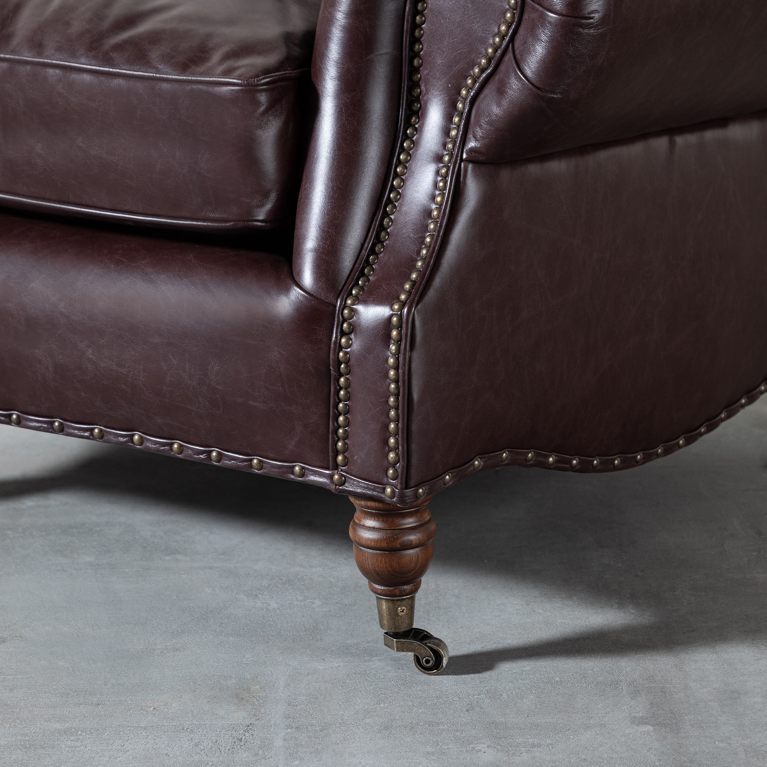 BALMORAL TEKLİ DERİ KOLTUK BIKER TAN