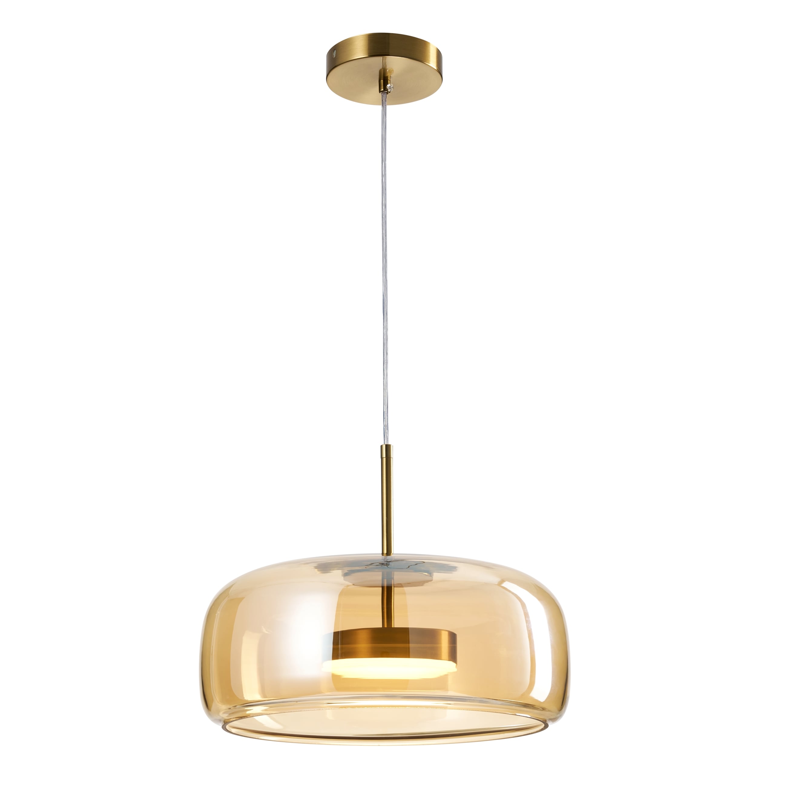 AMBRE TEKLİ SARKIT AVİZE 33X70 CM