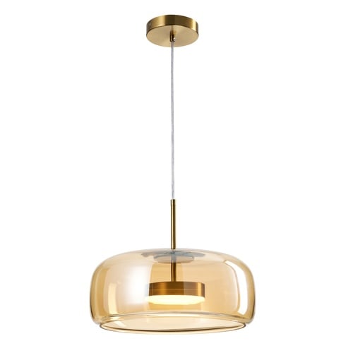 AMBRE TEKLİ SARKIT AVİZE 33X70 CM