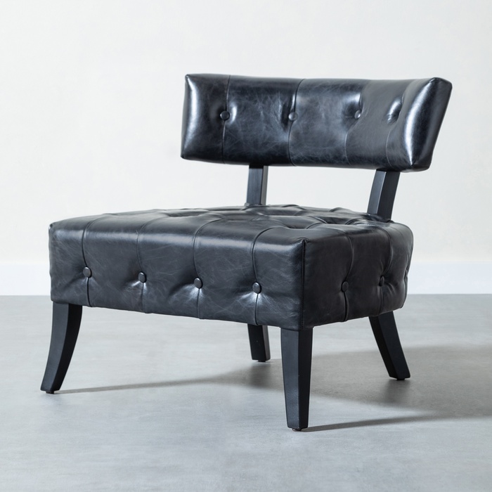 PARİS DERİ SİYAH BERJER