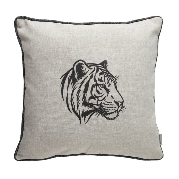 Mudo Home  Wild Kaplan Kırlent Gri 43X43