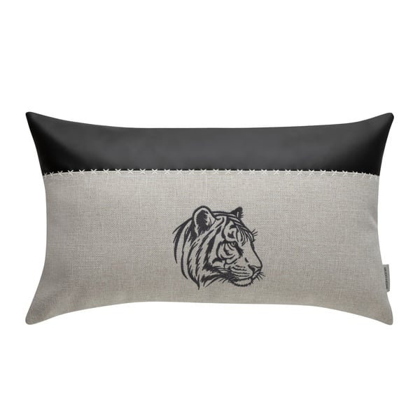Mudo Home  Wild Kaplan Kırlent Gri 30X50 Cm