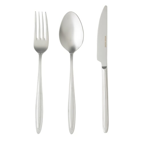 ESSEN 18 PARÇA YEMEK ÇATAL KAŞIK BIÇAK SETİ MAT GÜMÜŞ