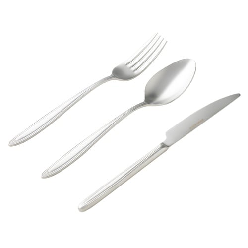 ESSEN 18 PARÇA YEMEK ÇATAL KAŞIK BIÇAK SETİ MAT GÜMÜŞ