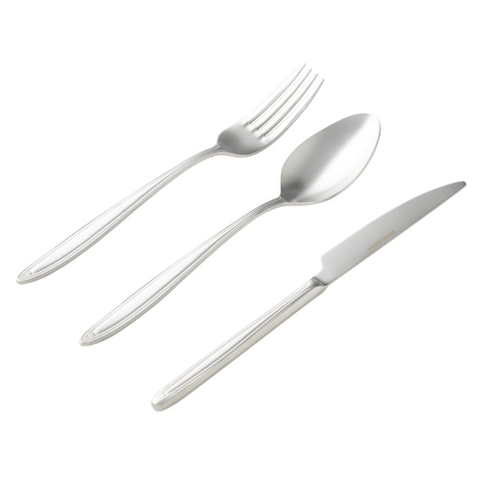 ESSEN 18 PARÇA YEMEK ÇATAL KAŞIK BIÇAK SETİ MAT GÜMÜŞ