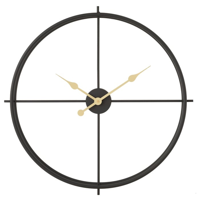 CLARA BLACK DUVAR SAATİ 60CM