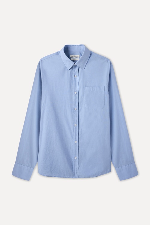 REGULAR FIT TEK CEPLİ UZUN KOLLU GÖMLEK