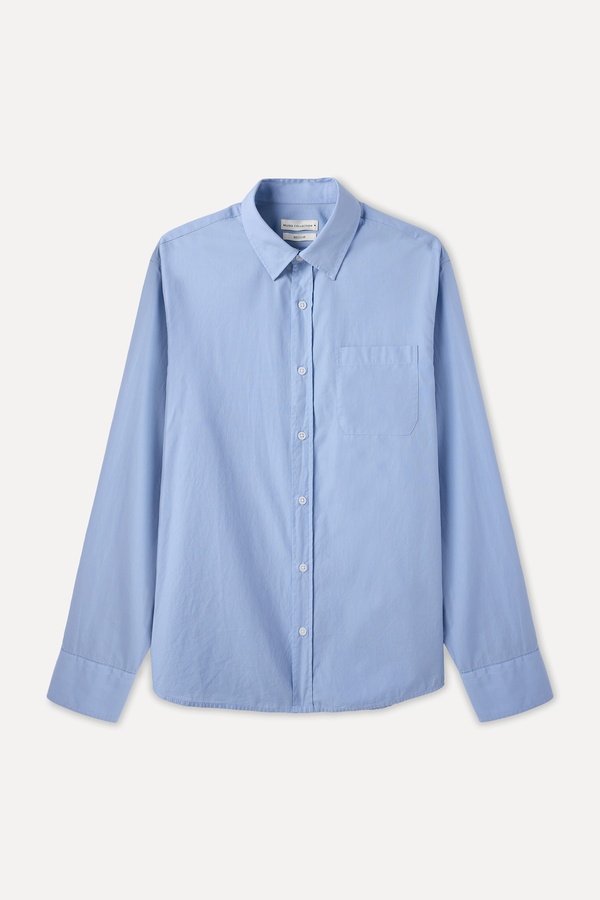 REGULAR FIT TEK CEPLİ UZUN KOLLU GÖMLEK