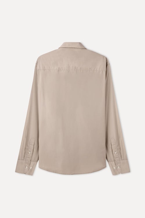 REGULAR FIT TEK CEPLİ UZUN KOLLU GÖMLEK