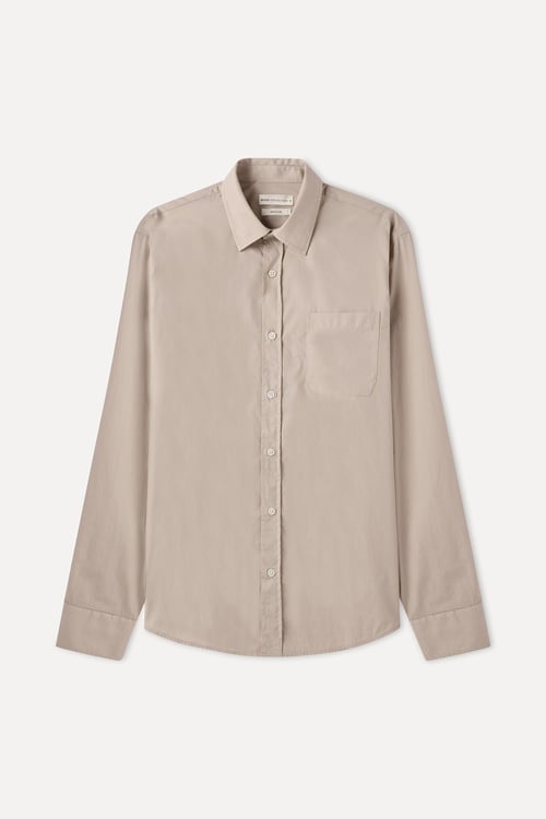 REGULAR FIT TEK CEPLİ UZUN KOLLU GÖMLEK