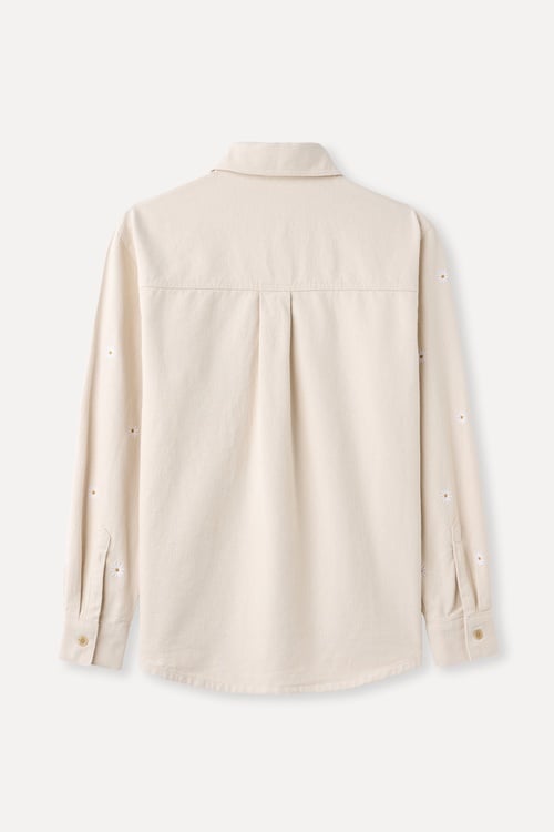  OVERSIZE ÇİÇEK NAKIŞLI JEAN CEKET