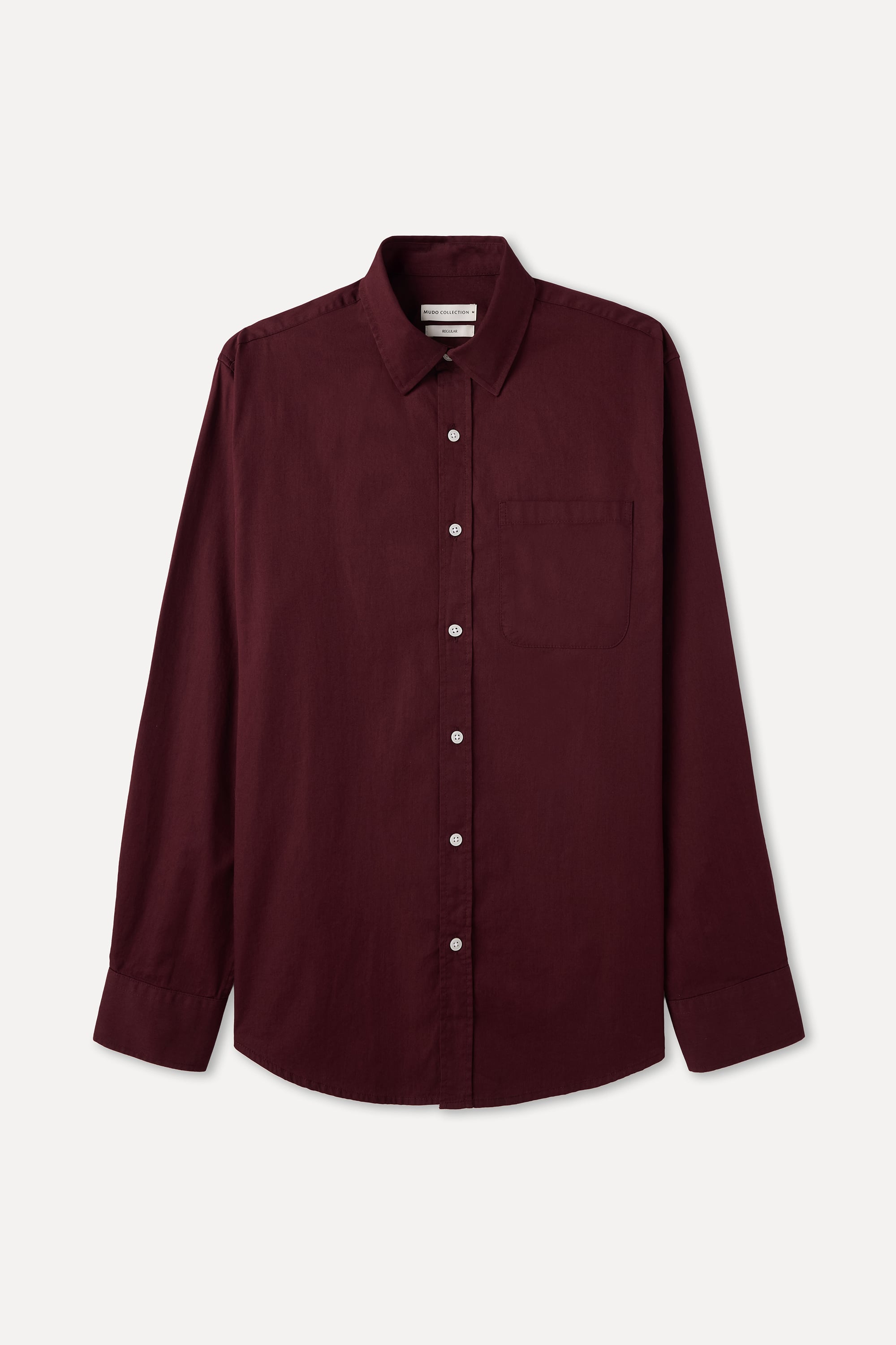 REGULAR FIT TEK CEPLİ UZUN KOLLU GÖMLEK