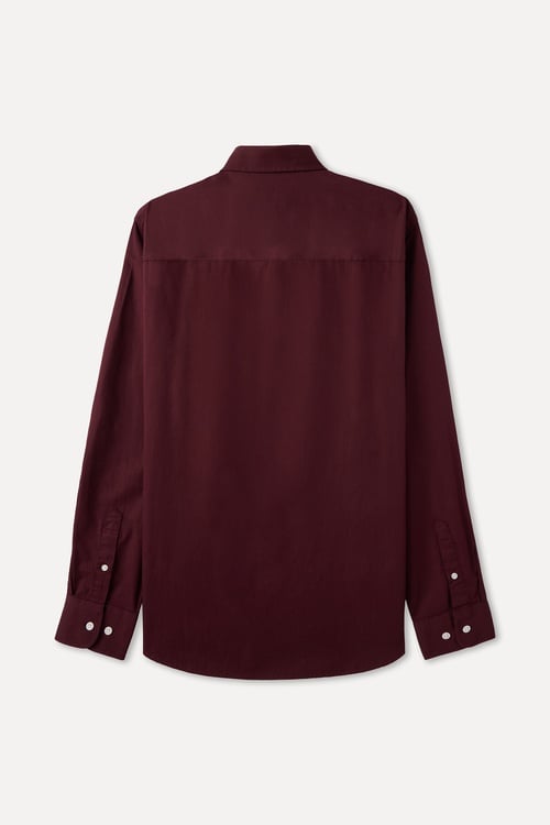 REGULAR FIT TEK CEPLİ UZUN KOLLU GÖMLEK
