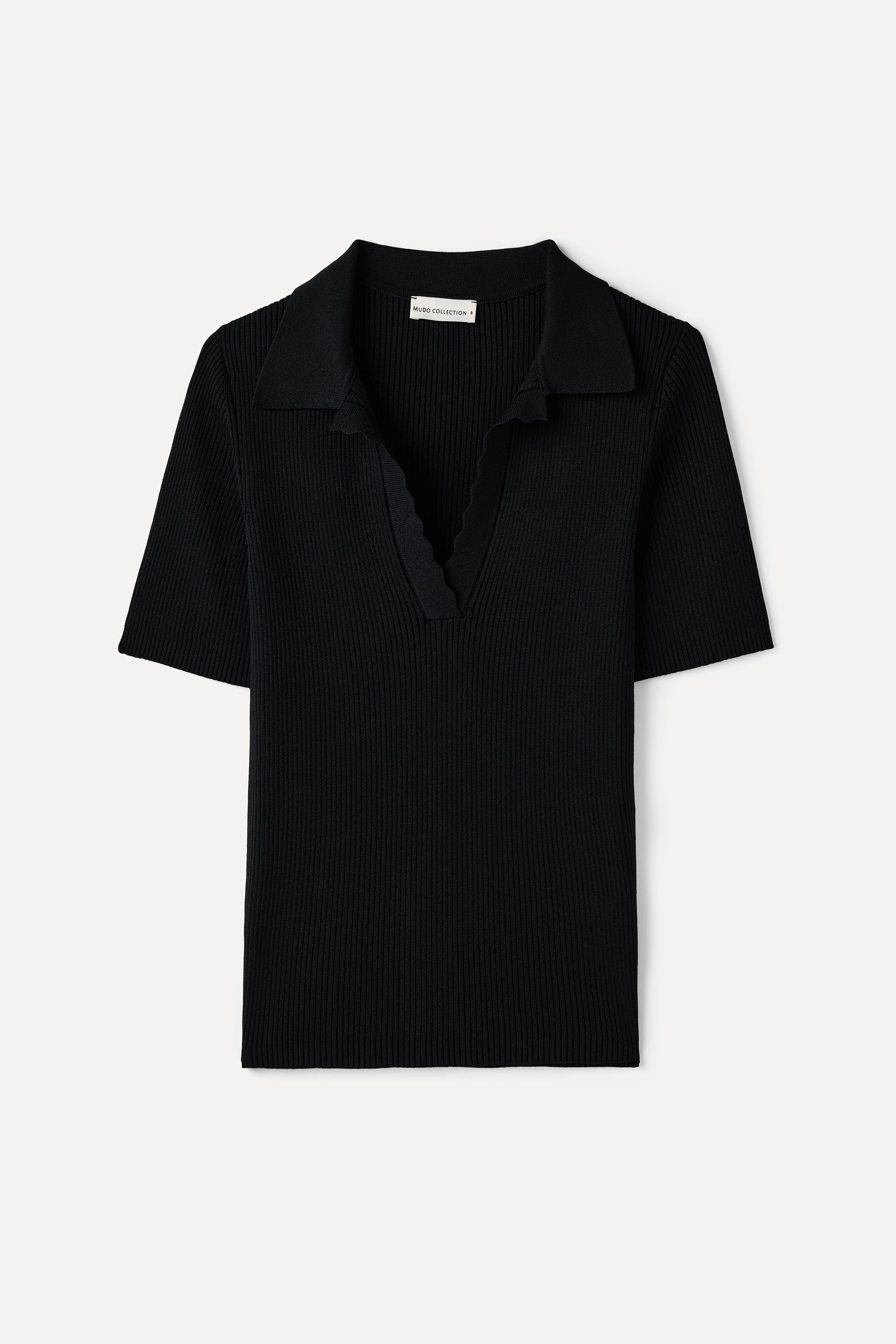 FITTED POLO YAKA KISA KOLLU TRİKO KAZAK