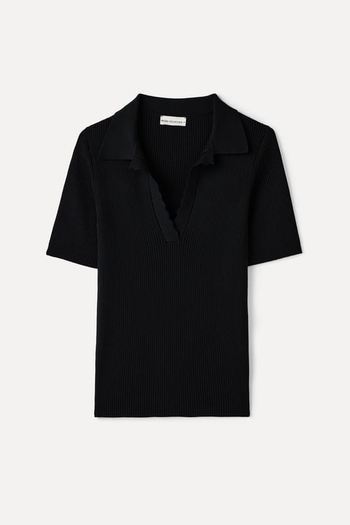  FITTED POLO YAKA KISA KOLLU TRİKO KAZAK