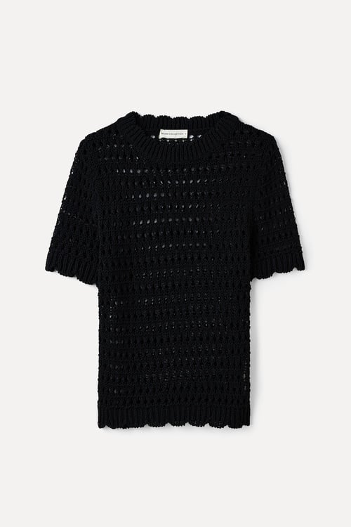  JAKARLI ÖRME KISA KOLLU KAZAK