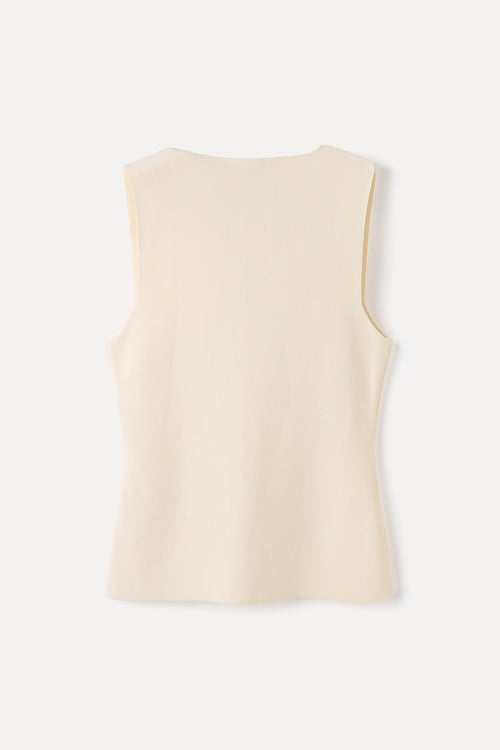  FITTED V YAKA TRİKO YELEK