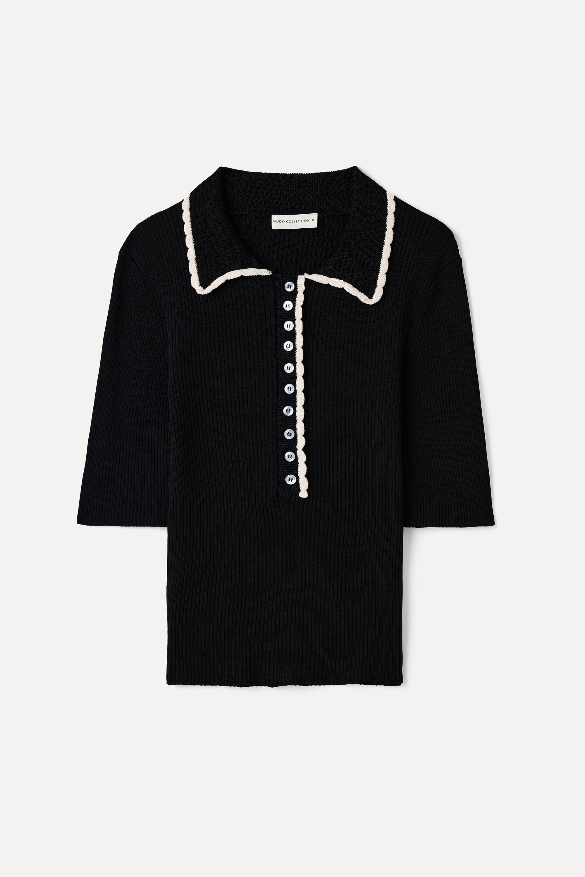 FITTED DÜĞMELİ POLO YAKA KISA KOLLU TRİKO KAZAK