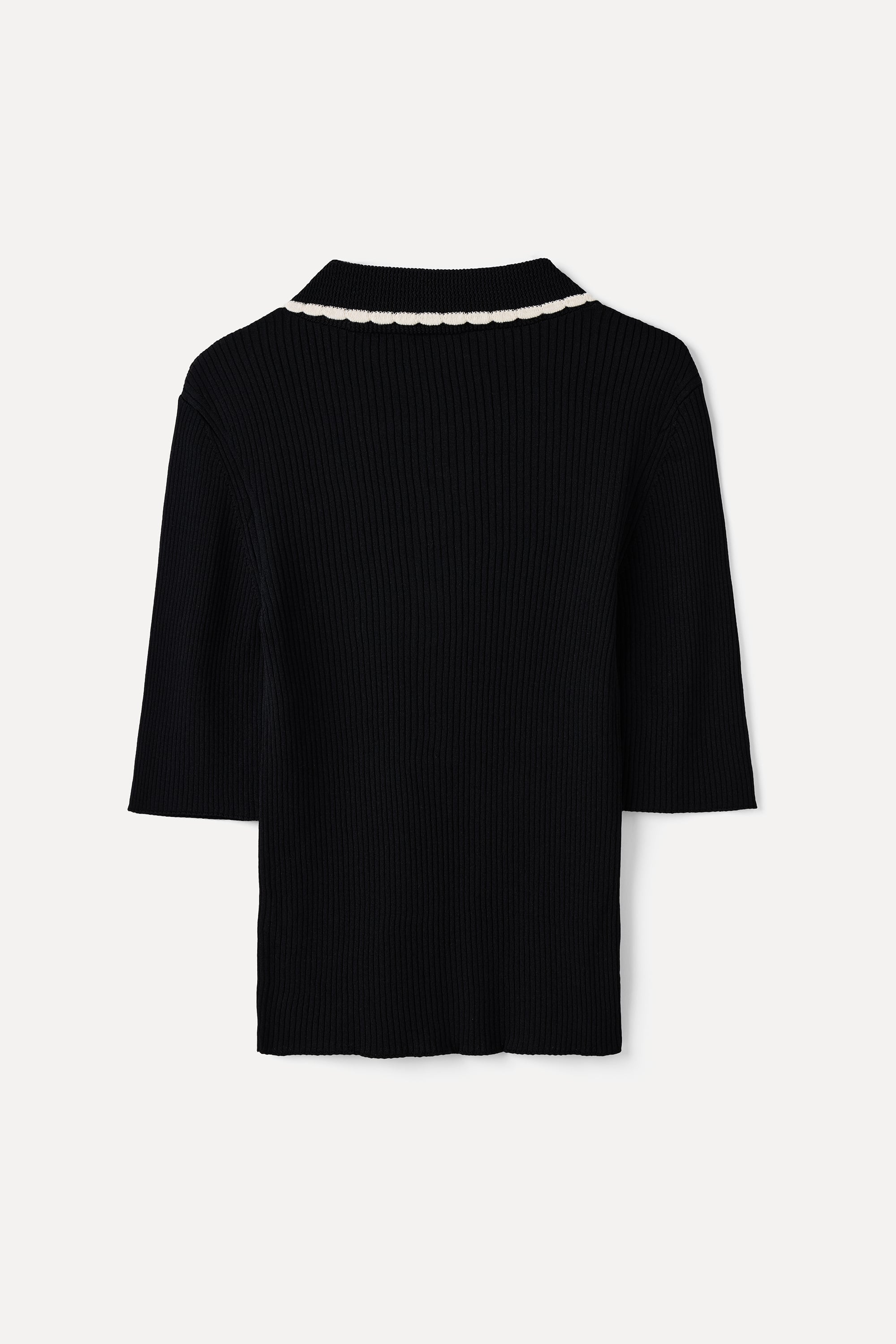 FITTED DÜĞMELİ POLO YAKA KISA KOLLU TRİKO KAZAK