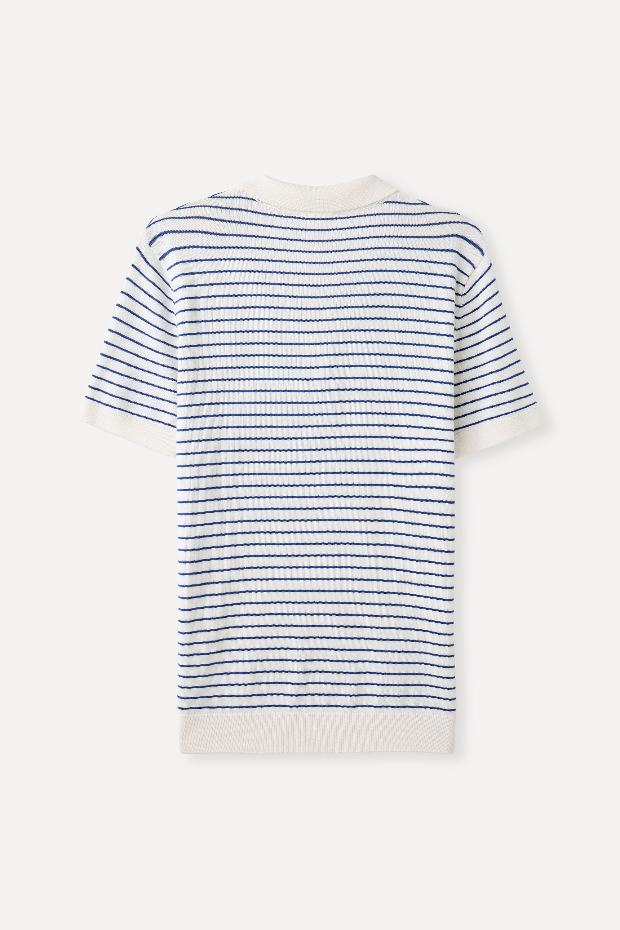 ÇİZGİLİ POLO YAKA KISA KOLLU TRİKO KAZAK