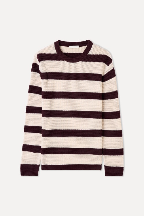  ÇİZGİLİ BİSİKLET YAKA KAZAK