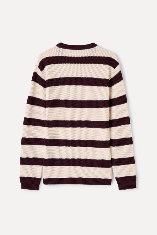  ÇİZGİLİ BİSİKLET YAKA KAZAK