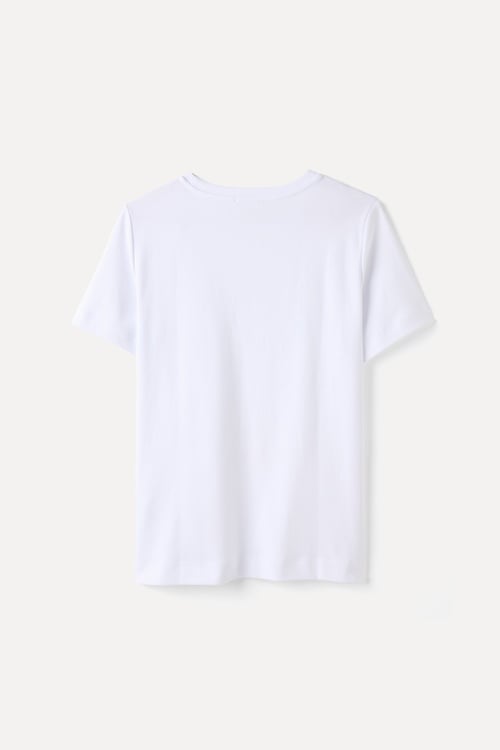 OVERSIZE BİSİKLET YAKA T-SHIRT