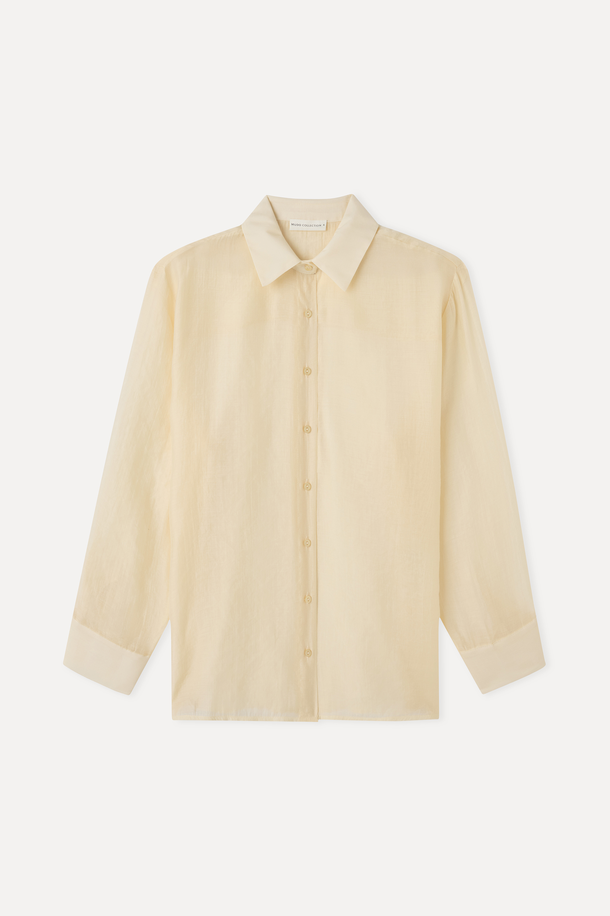 LİYOSEL KARIŞIMLI OVERSIZE UZUN KOLLU GÖMLEK