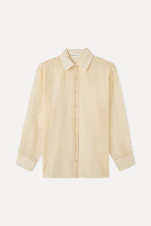  LİYOSEL KARIŞIMLI OVERSIZE UZUN KOLLU GÖMLEK