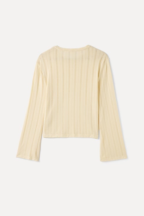  FİTİLLİ UZUN KOLLU BLUZ