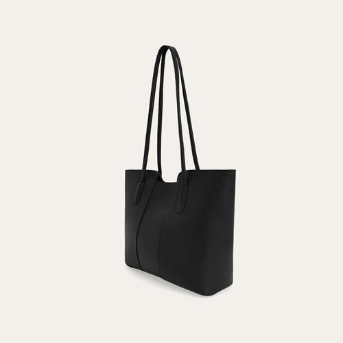 DİKİŞ DETAYLI DERİ GÖRÜNÜMLÜ EL ÇANTASI