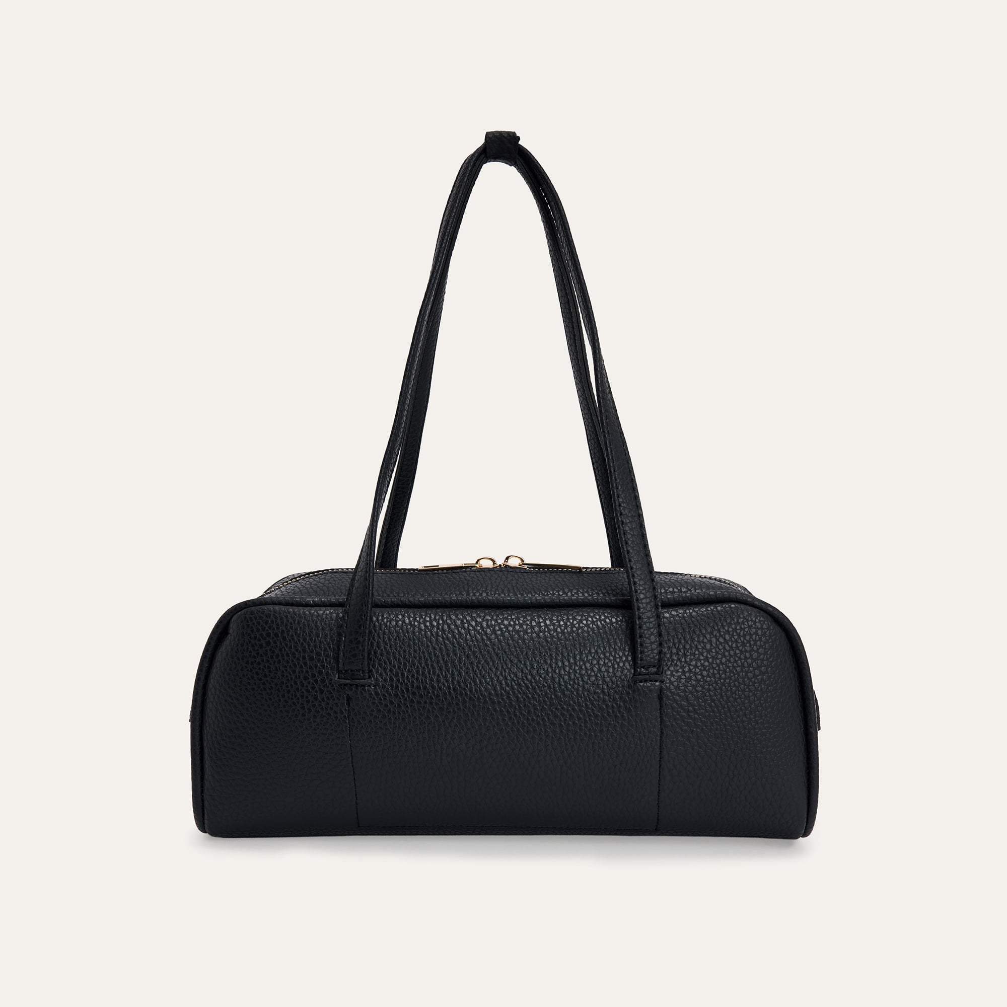 DERİ GÖRÜNÜMLÜ BAGET OMUZ ÇANTASI