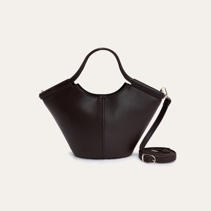 DERİ GÖRÜNÜMLÜ SHOPPER OMUZ ÇANTASI