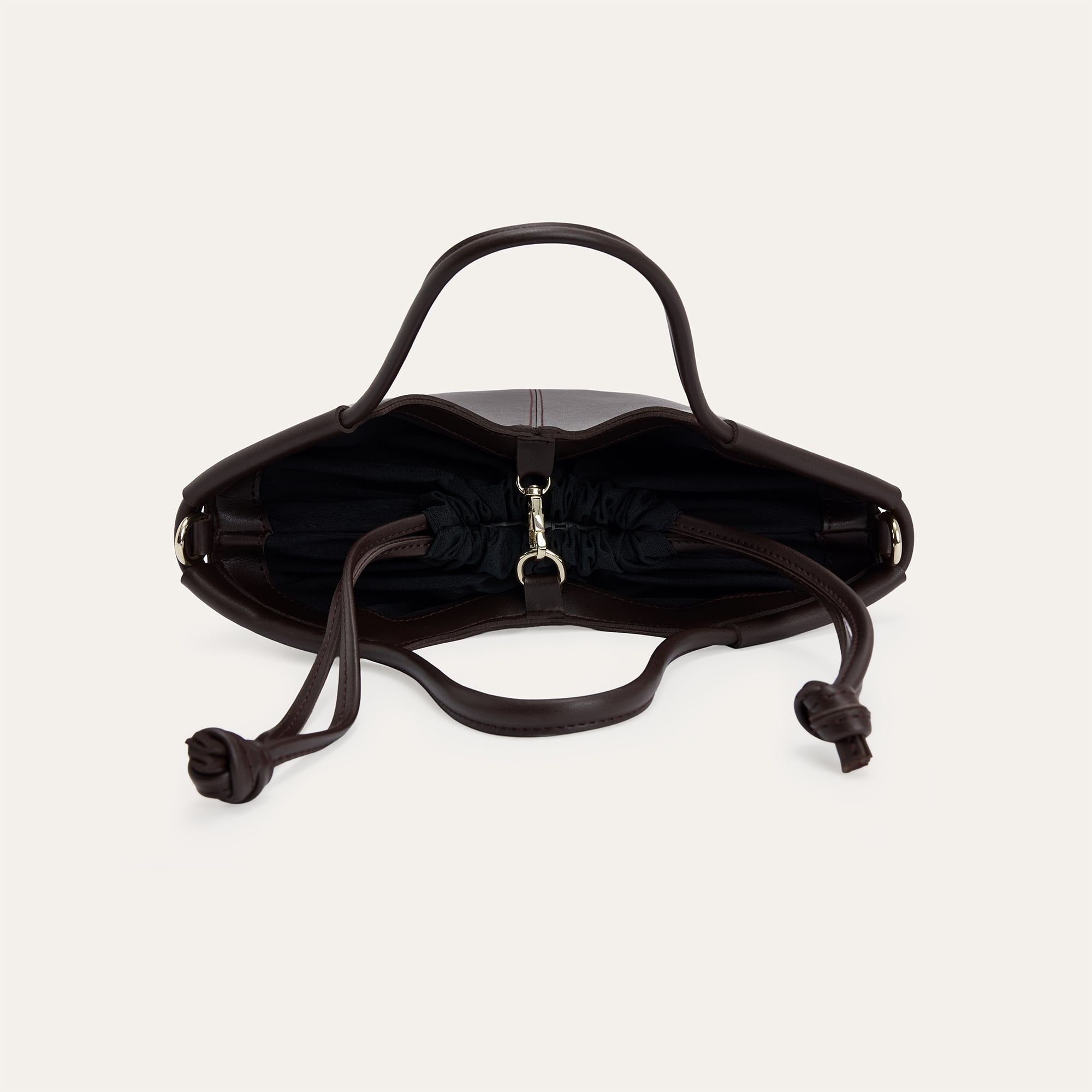 DERİ GÖRÜNÜMLÜ SHOPPER OMUZ ÇANTASI