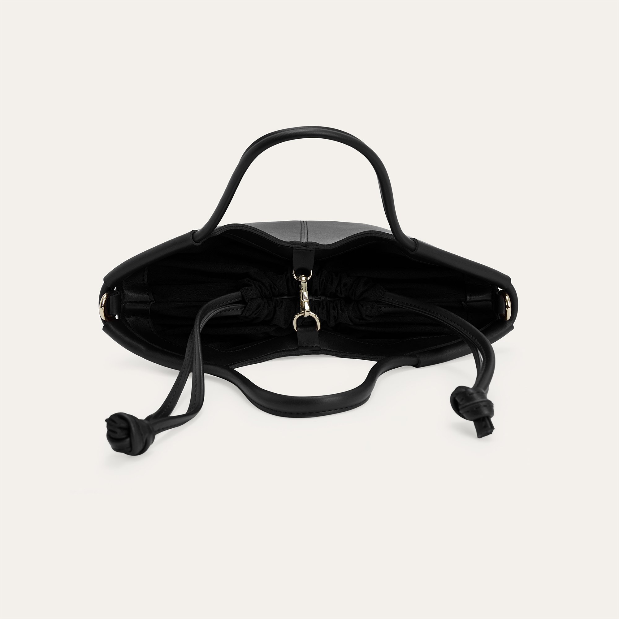 DERİ GÖRÜNÜMLÜ SHOPPER OMUZ ÇANTASI