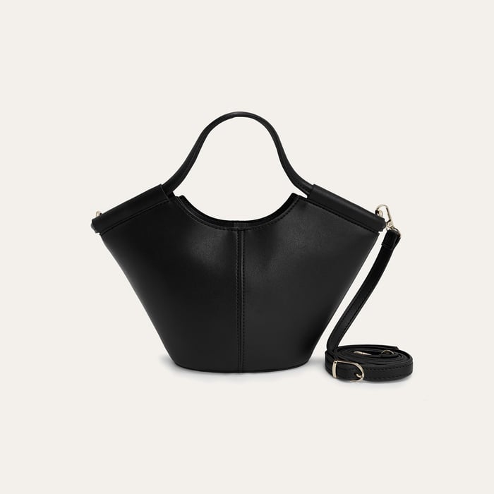 DERİ GÖRÜNÜMLÜ SHOPPER OMUZ ÇANTASI