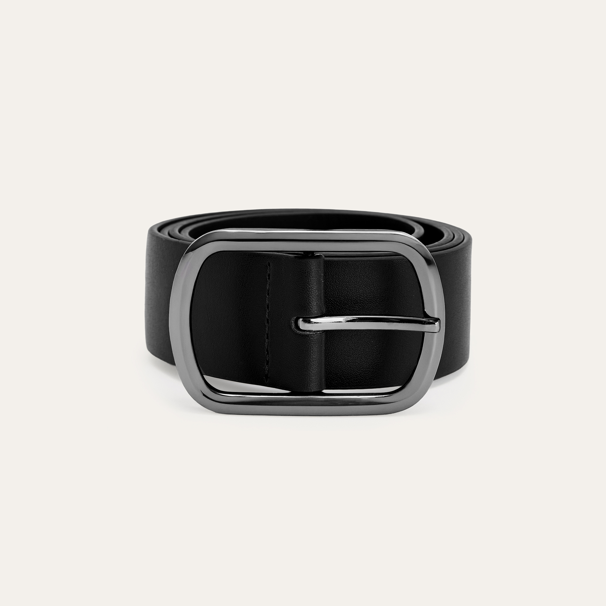 GENİŞ TOKALI DERİ GÖRÜNÜMLÜ KEMER