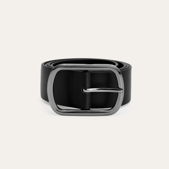 GENİŞ TOKALI DERİ GÖRÜNÜMLÜ KEMER