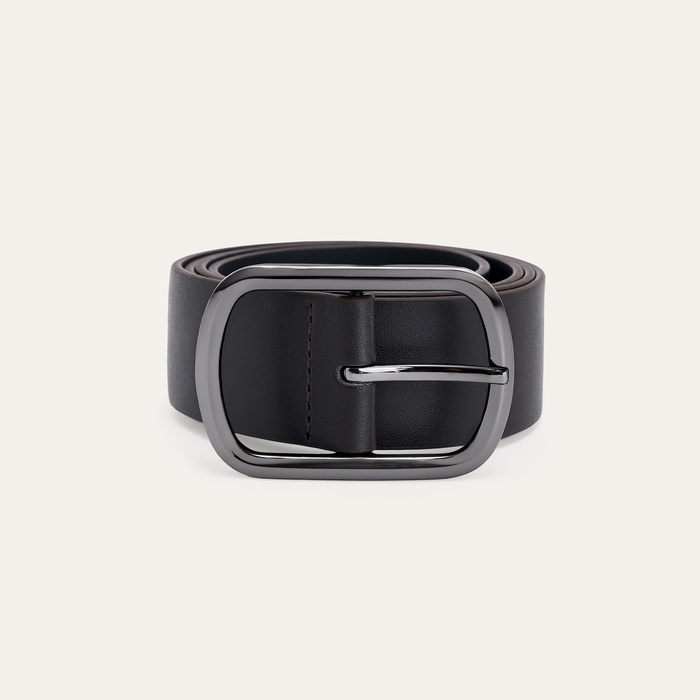 GENİŞ TOKALI DERİ GÖRÜNÜMLÜ KEMER