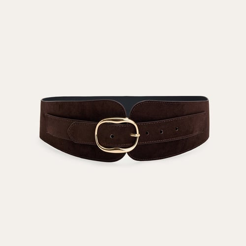 SÜET GÖRÜNÜMLÜ KORSE KEMER