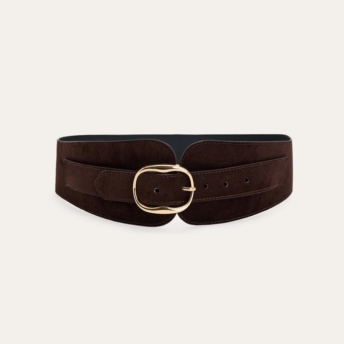 SÜET GÖRÜNÜMLÜ KORSE KEMER