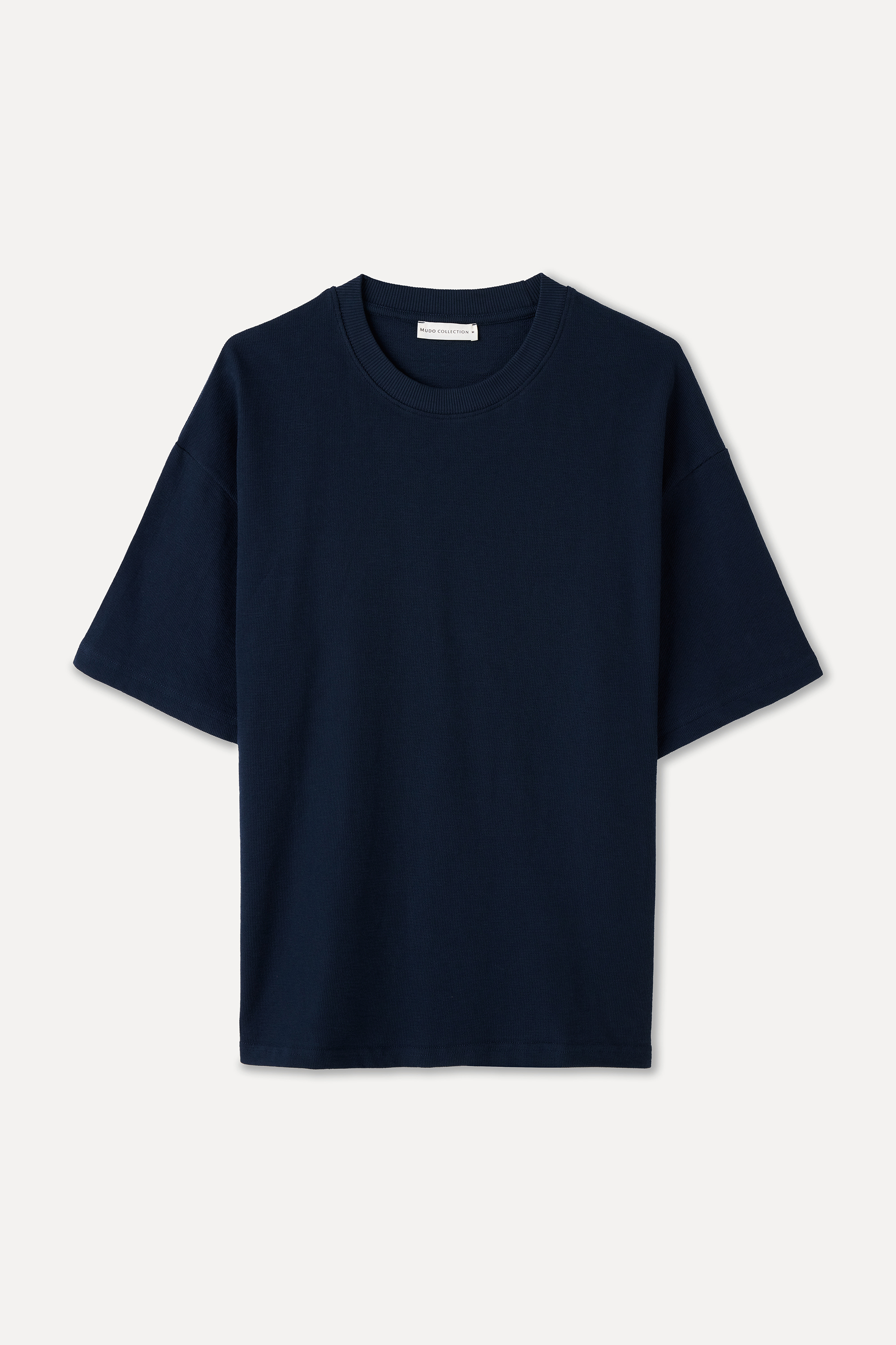 OVERSIZE BİSİKLET YAKA T-SHIRT