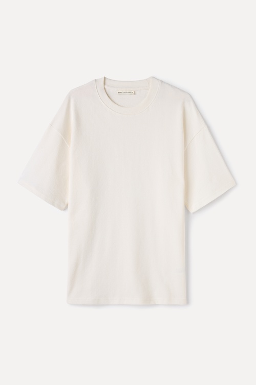 OVERSIZE BİSİKLET YAKA T-SHIRT