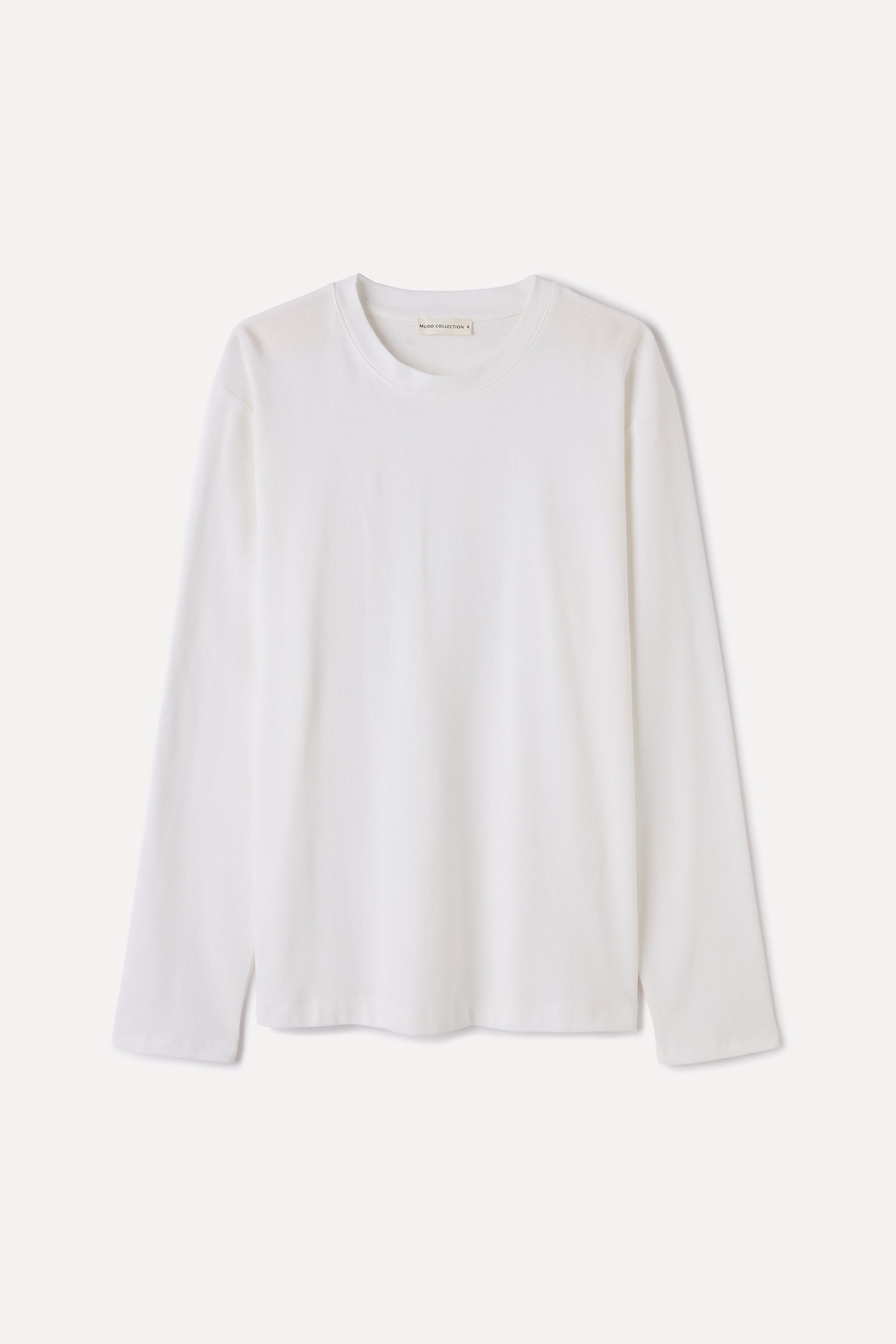 FİTİLLİ BİSİKLET YAKA UZUN KOLLU T-SHIRT