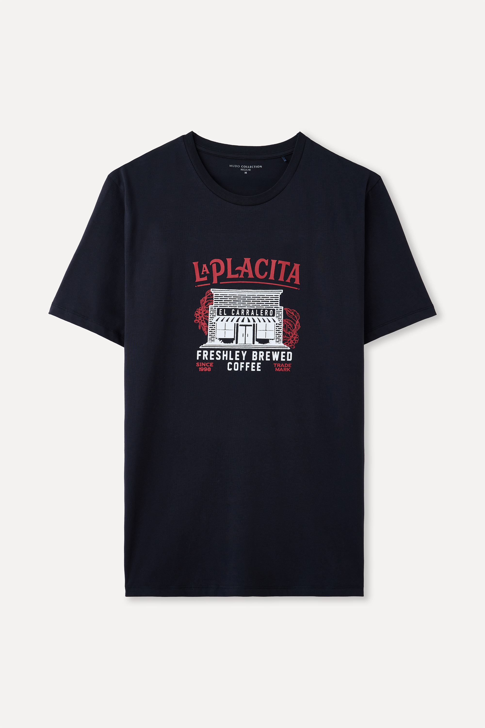 BASKILI BİSİKLET YAKA T-SHIRT