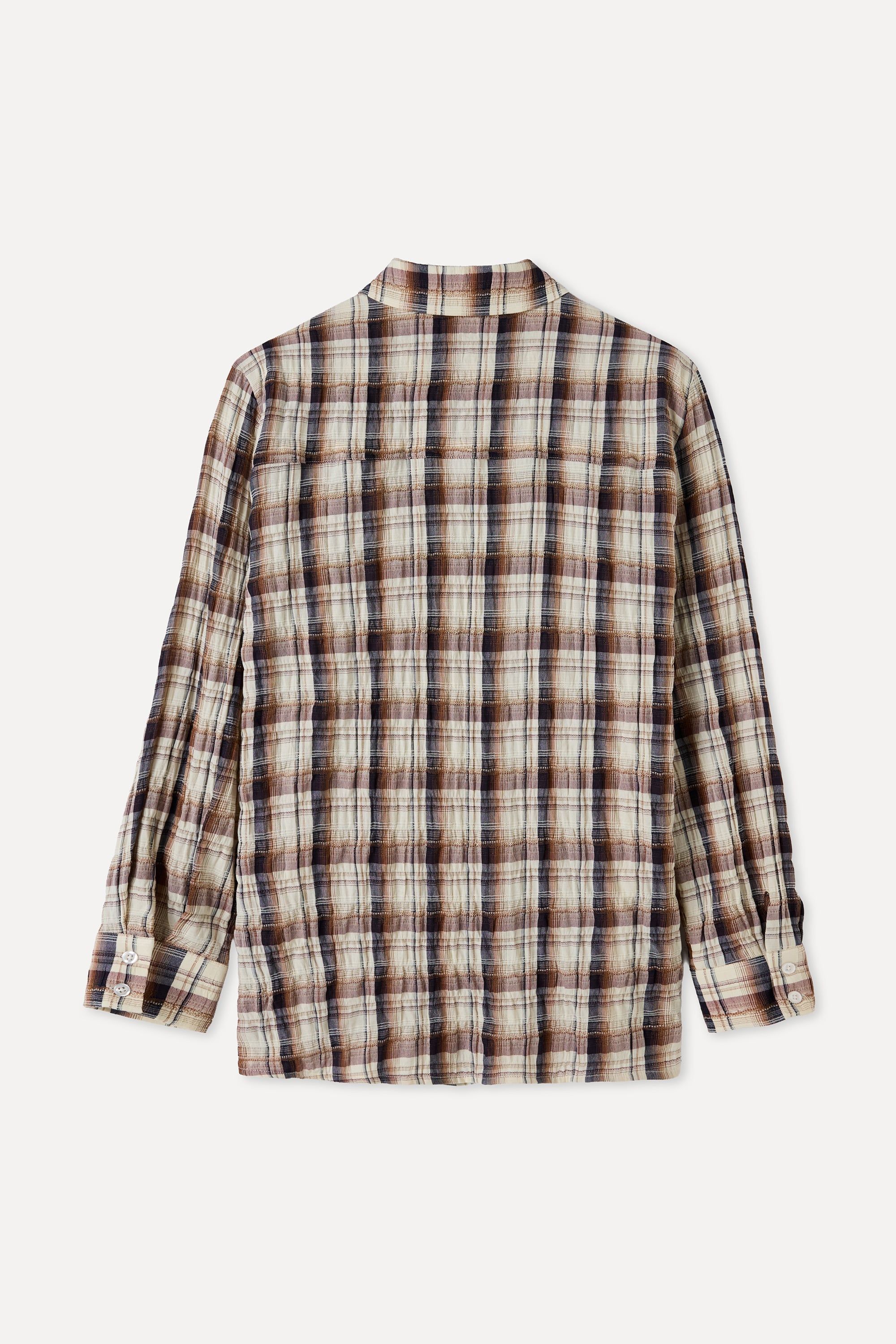 EKOSELİ DİKİŞ DETAYLI UZUN KOLLU GÖMLEK