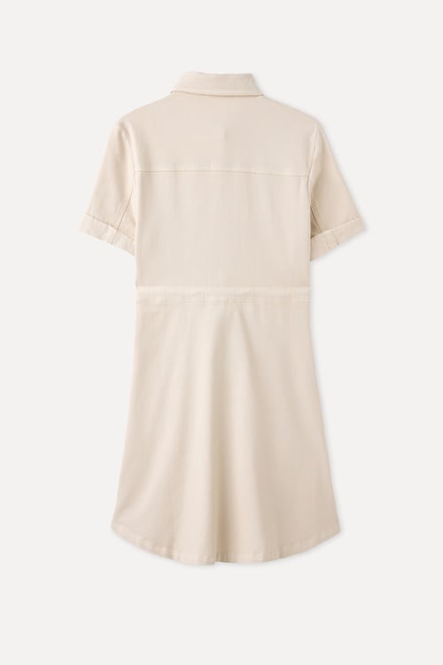  A FORM KEMER DETAYLI MİNİ ELBİSE