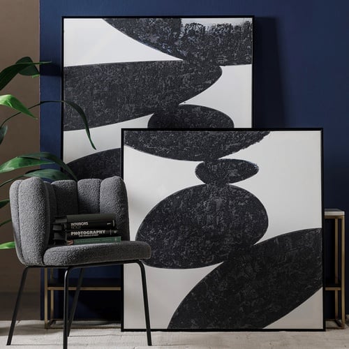 THAI STONE II ÇERÇEVELİ YAĞLIBOYA TABLO 100X100 CM